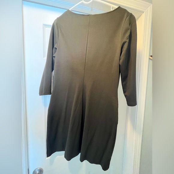 NWT Express Olive Green Moto Dress size:L - Picture 2 of 3